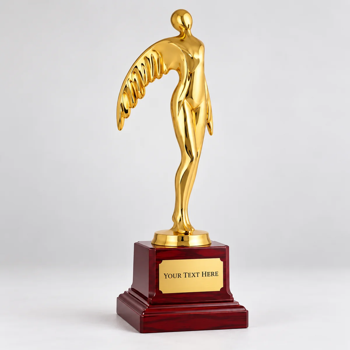 Gold Winged Figure Trophy - view 2